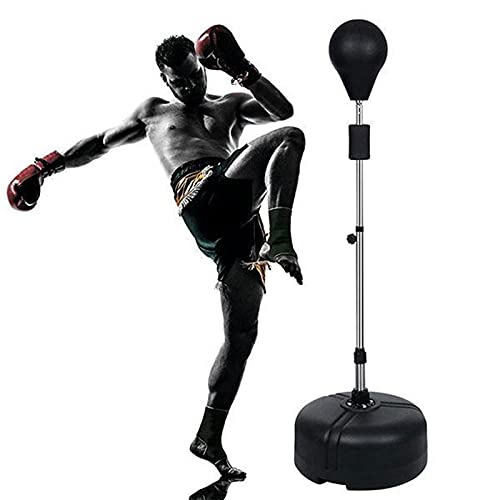 Punching Ball Saco de boxeo Punching Ball para adultos Entrenador de boxeo con soporte ajustable en altura para fitness y entrenamiento de 120 cm-160 cm