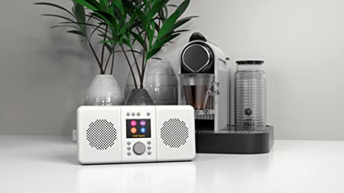 Pure Elan Connect+ Radio Internet compacta con Pantalla a Color, USB, Bluetooth y Dab, Gris