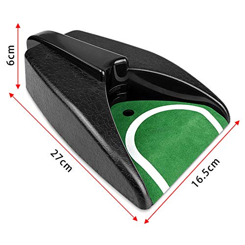 Putter de Golf Entrenador de Alfombras Práctica de Golf Portátil Putter máquina de Retorno automático de la Pelota la Pelota para Entrenamiento de Golf en Interiores y Exteriores