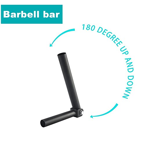 Qeunrtiy Accesorio de Barra en T para Barra de Barra de 1 Pulgada o 2 Pulgadas Entrenamiento de MúSculos de Espalda de Acero de Resistencia Equipo de Ejercicio de Gimnasio, 25 Mm