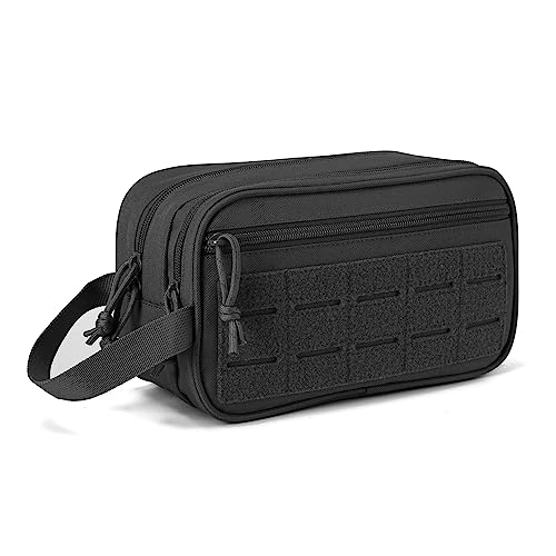 QT&QY Bolsa táctica de Aseo para Hombres, Bolsa de higiene, Herramienta Militar EDC, Bolsas Molle, pequeño Kit de Aseo para Hombres, Kit de Afeitado para Hombres, Bolsas de Ducha de Viaje