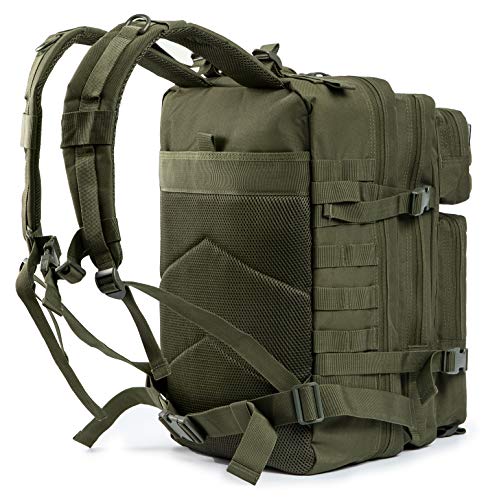 QT&QY Mochilas Militares Tácticas 45L Molle Mochila de asalto del ejército Bolsa Bug Out de 3 días mochila de senderismo para acampar