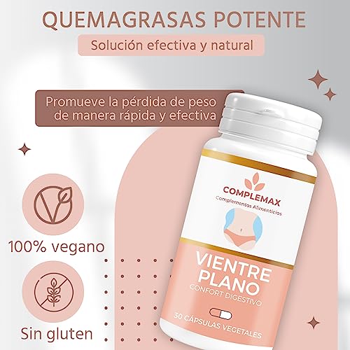 Quemagrasas Potente Para Adelgazar De Forma Natural. Pastillas Para Adelgazar Muy Rápido Y Eliminar Grasa Abdominal Con Alcachofa, Hinojo, Jengibre Y Piña. 100% Vegano Y Sin Gluten. 30 Cápsulas