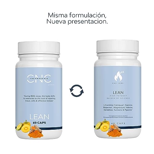 Quemagrasas Potente para Adelgazar LEAN, Quemagrasas Nocturno SIN CAFEINA, Pastillas para Adelgazar Muy Rapido, Recuperacion & Sueño REM, L Carnitina, Garcinia, BIOPERINE, Valeriana & Magnesio