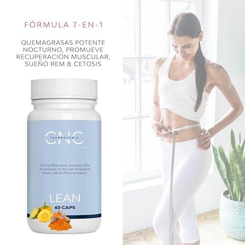 Quemagrasas Potente para Adelgazar LEAN, Quemagrasas Nocturno SIN CAFEINA, Pastillas para Adelgazar Muy Rapido, Recuperacion & Sueño REM, L Carnitina, Garcinia, BIOPERINE, Valeriana & Magnesio