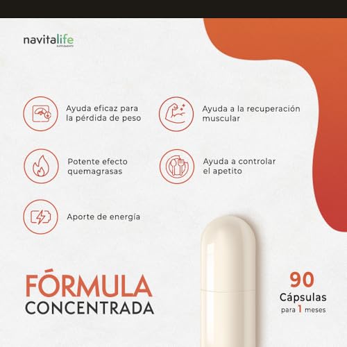 Quemagrasas potente. Pastillas para adelgazar de alta biodisponibilidad. Termogénico potente a base L-Carnitina Carnipure®, Té verde, Garcinia Cambogia, cúrcuma, Bioperine®. 90 cápsulas vegetales.