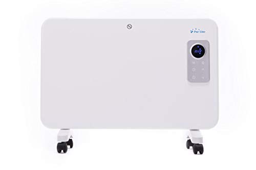 Radiador digital de Aluminio con Control WiFi por App de móvil o tablet. Pared o Suelo Apto para baño. Gran potencia máxima de 1000 W