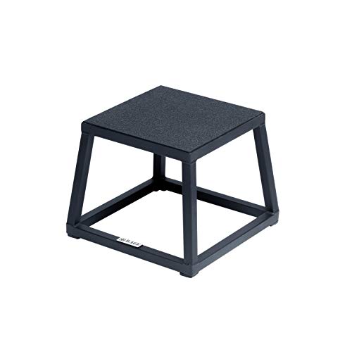 RAGE Fitness Cajas (12 Pulgadas de Acero Plyo) Cubo, Unisex, Negro