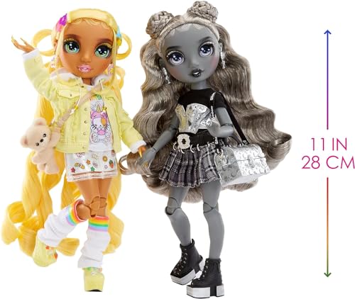 Rainbow High Shadow High Special Edition - Gemelas Madison - Sunny & Luna - 2 Muñecas de Moda con Conjuntos y Accesorios de diseñador Amarillos y Grises - Ideal para niños y niñas de 4 a 12 años