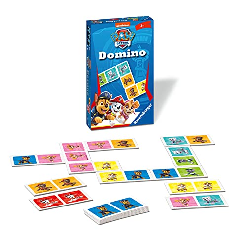 Ravensburger Regalo – 20845 – La Patrulla Canina Domino – El Conocido Juego de táctica para niños a Partir de 3 años, Multicolor