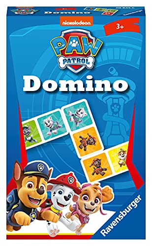 Ravensburger Regalo – 20845 – La Patrulla Canina Domino – El Conocido Juego de táctica para niños a Partir de 3 años, Multicolor