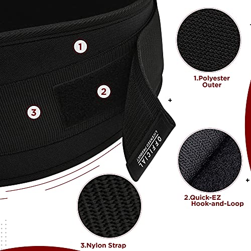 RDX 6.5” Gimnasio Cinturón Musculacion Levantamiento de Pesas, Soporte Lumbar Acolchado, Entrenamiento Peso Belt para Halterofilia Powerlifting Fitness Gym Casa Ejercicio, Hombre Mujeres