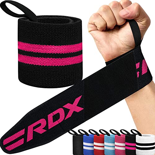 RDX Muñequeras Gym Powerlifting Correas de Levantamiento, Aprobado por IPL y USPA, Wrist Wraps Deportivas para Culturismo Musculación Gimnasio