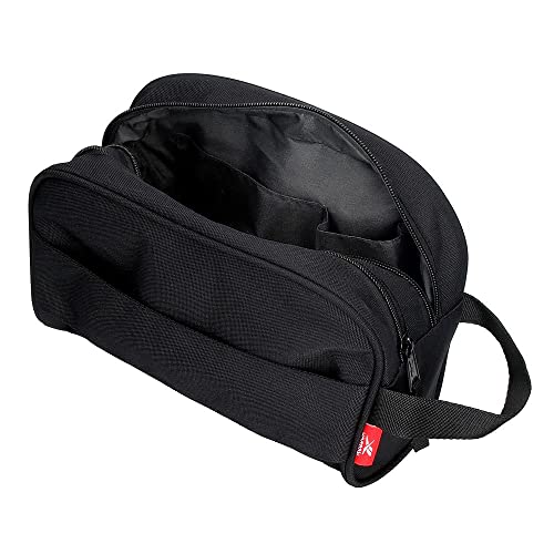 Reebok Andover, Accesorio De Viaje Neceser Niños, Negro (Black), Neceser Dos Compartimentos Adaptable