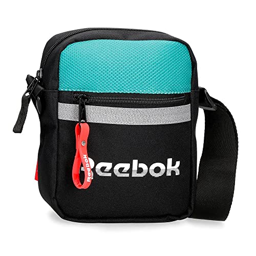 Reebok Andover Bandolera Negro 17x21x7 cms Poliéster