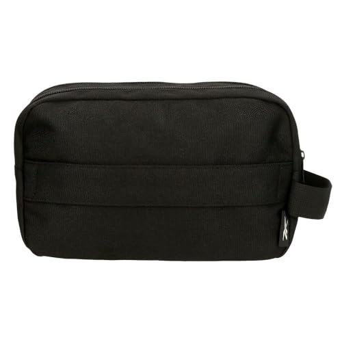 Reebok Arlie Neceser Dos Compartimentos Adaptable Negro 26x16x12 cms Poliéster