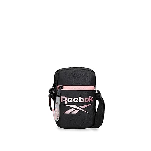 Reebok Beverly Bandolera Pequeña Negro 12x17x2,5 cms Poliéster