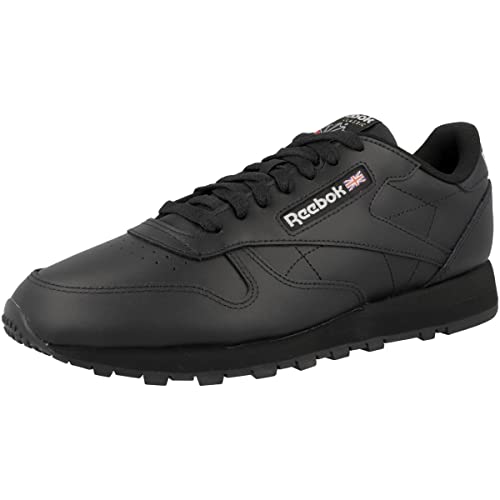 Reebok Classic Leather, Zapatillas Unisex adulto, Negro (Core Black Core Black Pure Grey 5), 46 EU