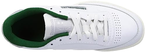 Reebok - Club C 85, Zapatillas, Unisex adulto, Blanco Ftwr White Chalk Dark Green, 39 EU