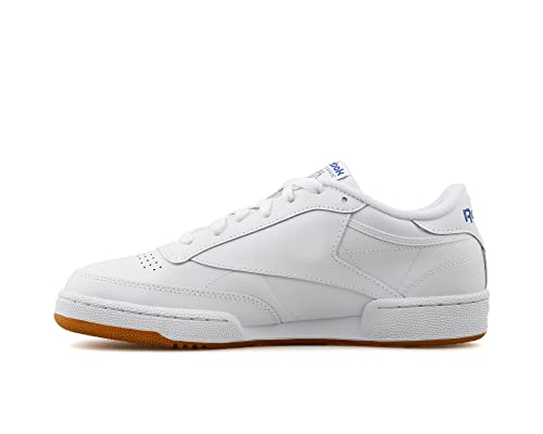 Reebok Club C 85, Zapatillas Unisex Adulto, Blanco (Intense White/Royal/Gum), 42 EU