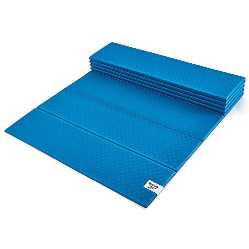 Reebok Colchoneta de yoga plegable, 6 mm - Azul