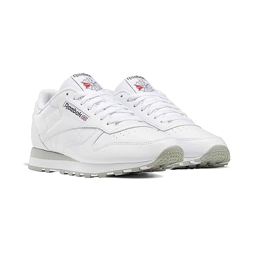 Reebok Cuero Clásico, Zapatillas de Deporte Unisex adulto, FTWR White Pure Grey 3 Pure Grey 7, 42 EU