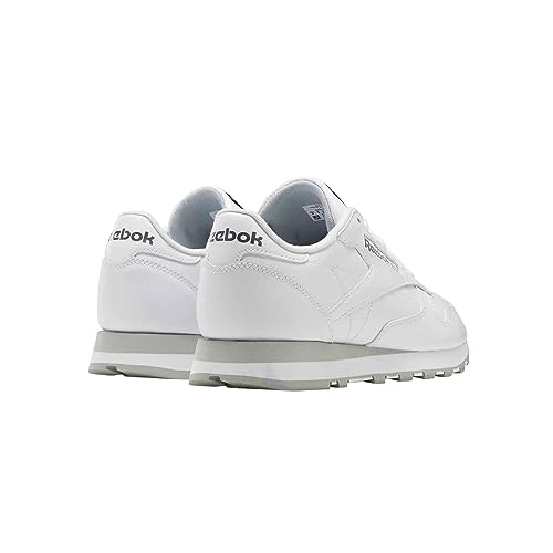 Reebok Cuero Clásico, Zapatillas de Deporte Unisex adulto, FTWR White Pure Grey 3 Pure Grey 7, 42 EU