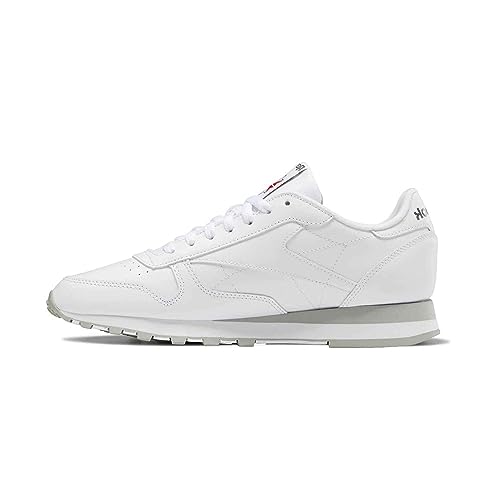 Reebok Cuero Clásico, Zapatillas de Deporte Unisex adulto, FTWR White Pure Grey 3 Pure Grey 7, 42 EU