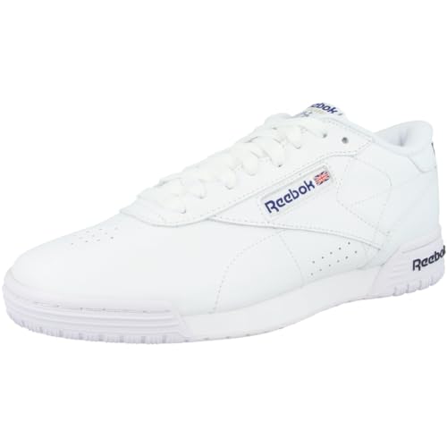 Reebok Exofit Lo Clean Logo Int Zapatillas de gimnasia para Hombre, Intense White Royal Blue Royal Blue, 43 EU