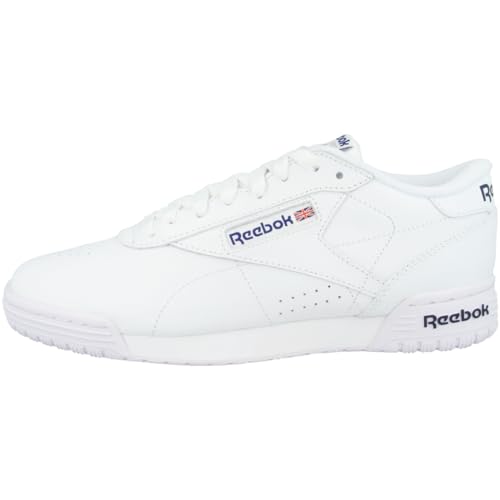 Reebok Exofit Lo Clean Logo Int Zapatillas de gimnasia para Hombre, Intense White Royal Blue Royal Blue, 43 EU