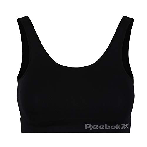 Reebok Kira Sujetador, Mujeres, Negro, S