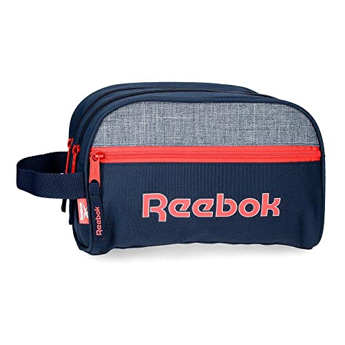 Reebok Lucia, Accesorio De Viaje Neceser Unisex Niños, Azul (Blue), Neceser Dos Compartimentos Adaptable