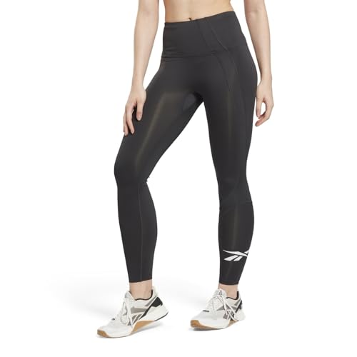 Reebok Mallas Marca Modelo WOR Big Logo Tight, Negro, S