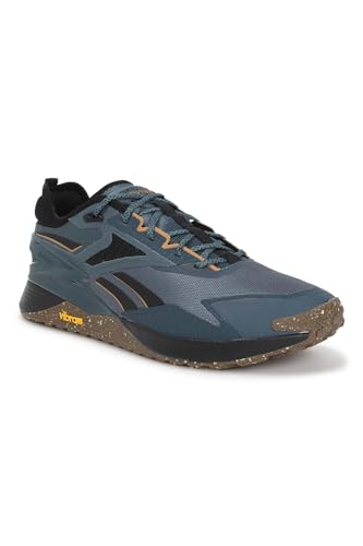 Reebok Nano X3 Adventure, Zapatillas Unisex Adulto, Aros Azul F23 Core Black Court Brown F23 R, 44 EU