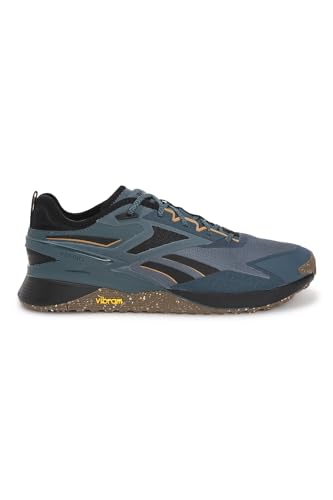 Reebok Nano X3 Adventure, Zapatillas Unisex Adulto, Aros Azul F23 Core Black Court Brown F23 R, 44 EU