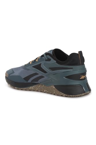 Reebok Nano X3 Adventure, Zapatillas Unisex Adulto, Aros Azul F23 Core Black Court Brown F23 R, 44 EU