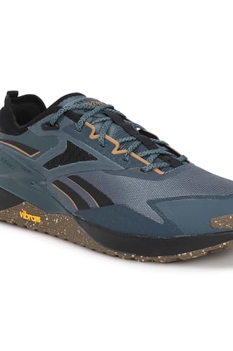 Reebok Nano X3 Adventure, Zapatillas Unisex Adulto, Aros Azul F23 Core Black Court Brown F23 R, 44 EU