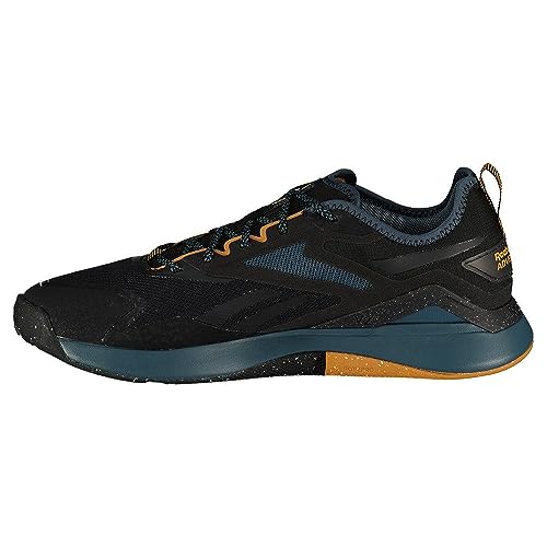 Reebok Nanoflex Adventure TR 2, Zapatillas Hombre, Core Black Hoops Blue F23 Court Brown F23 R, 45.5 EU