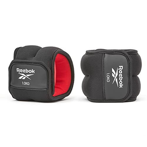 Reebok Pesos de Tobillo-1.5Kg, Unisex-Adult, Negro, 1.5 KG