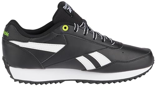 Reebok Rewind Run Ripple, Zapatillas Unisex Adulto, Core Black/FTWR White/Laser Lime F23, 45 EU