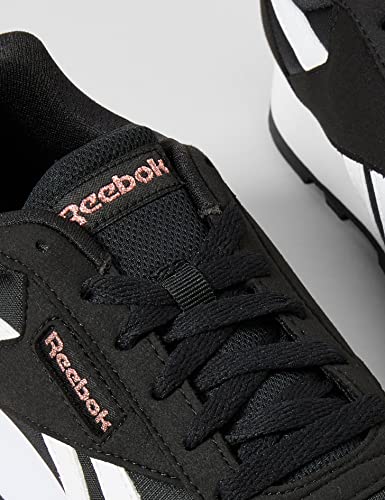 Reebok Rewind Run, Zapatillas Mujer, Core Black White Blush Metal, 41 EU