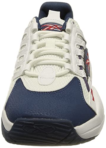 Reebok Solution Mid, Zapatillas Hombre, FTWR White/Batik Blue/Vector Red, 35 EU