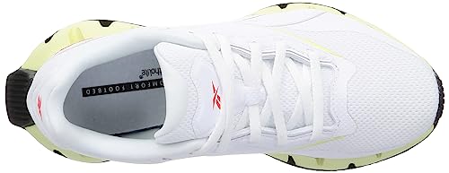 Reebok Zig Dynamica 4, Zapatillas Mujer, FTWR White Pure Grey 1 Citrus Glow, 39 EU