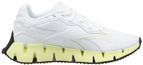 Reebok Zig Dynamica 4, Zapatillas Mujer, FTWR White Pure Grey 1 Citrus Glow, 39 EU