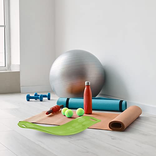 Relaxdays Tabla Equilibrio Fitness, Twist Board Entrenamiento Cuerpo Completo, Yoga, 150 kg máx, Balance Trainer, Verde, Acrilonitrilo butadieno estireno, 9 x 65 x 28 cm