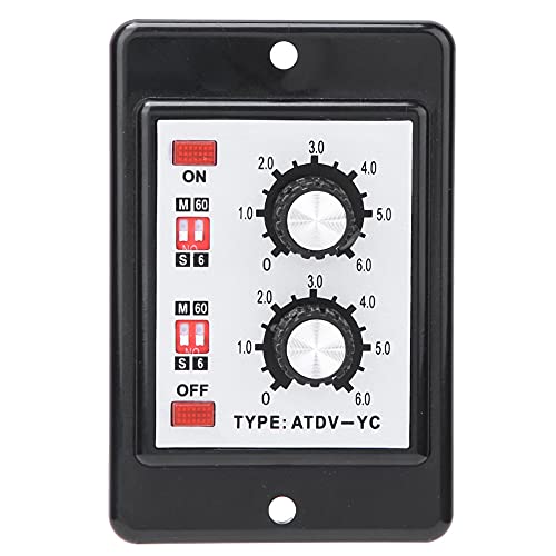 Relé de temporizador doble, mando de encendido y apagado Interruptor de tiempo, ciclo de repetición de período corto, temporizador intermitente, temporizador de intervalo(DC24V)