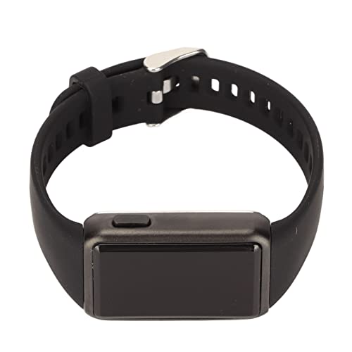 Reloj Deportivo LED Rectangular de Precisión para el Hogar de con Reloj Inteligente de Aleación Cómoda (Banda Negra Carcasa Negra)