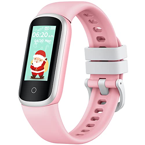 Reloj Inteligente Niño Smartwatch Fitness: Pulsera Actividad Impermeable Smart Watch Pantalla Tactil Deportivo Tracker con Presión Arterial Pulsómetro Spo2 Monitor de Sueño Calorias para Android iOS