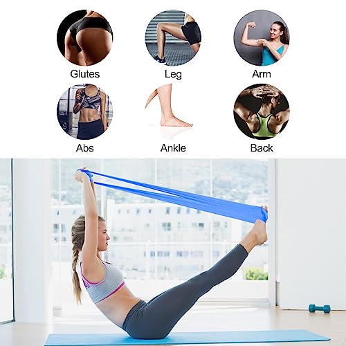 Relota Set de 4 Gomas Elasticas Musculacion, Bandas Elasticas Musculacion 4 Niveles de Resistencia, Cintas Elasticas Fitness con Bolsa de Almacenamient para Entrenamiento de Fuerza, Yoga, Pilates