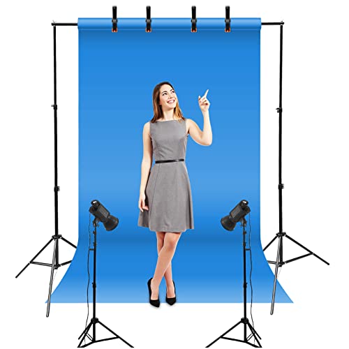 Relota Soporte de Fondo para Fotografía 200 cm x 300 cm, Ajustable Profesional Sistema de Soporte con 10 Abrazaderas de Resorte para Estudio Fotográfico, Retrato, Grabación de Video, Boda